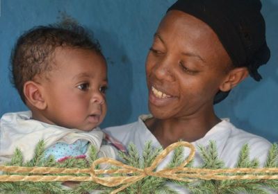 Mother in Ethiopia with baby