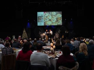 fundraising auction berta pancakes at Christmas